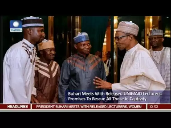 Video: Buhari Meets With Released UNIMAID Lectures Pt 1
